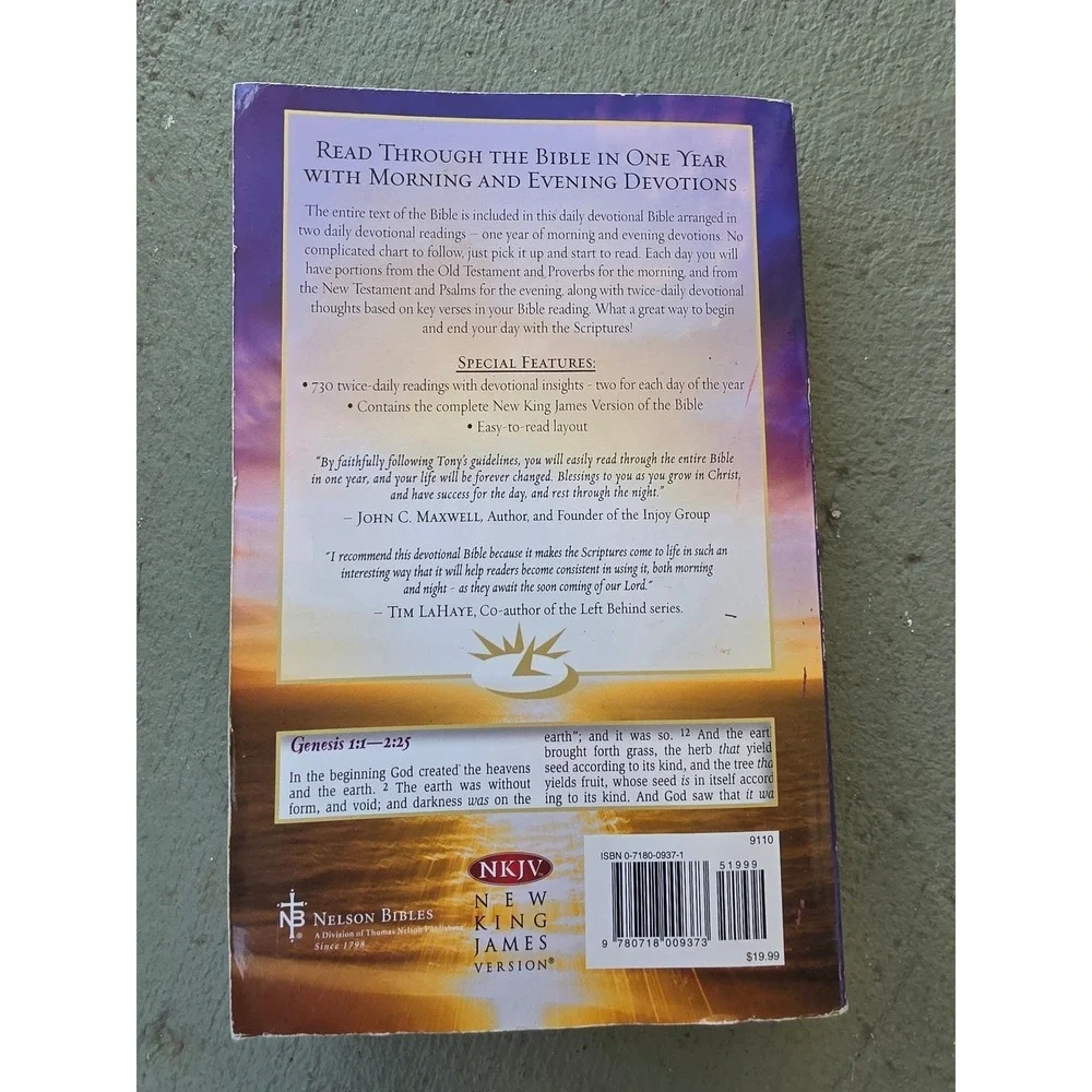 The Sunrise‎ Daily Devotional Bible NKJV New King James Version Paperback Book